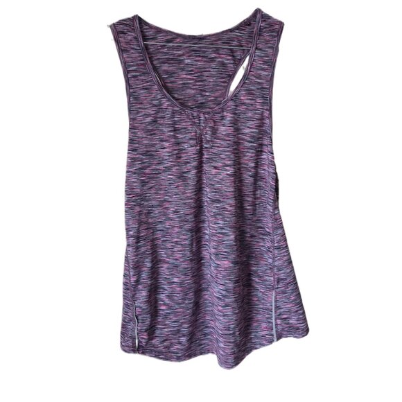Tangerine Pink/Gray Women's Activewear Top - Picture 1 of 2